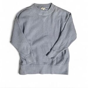 Light blue  Ribbed Knit Sweater